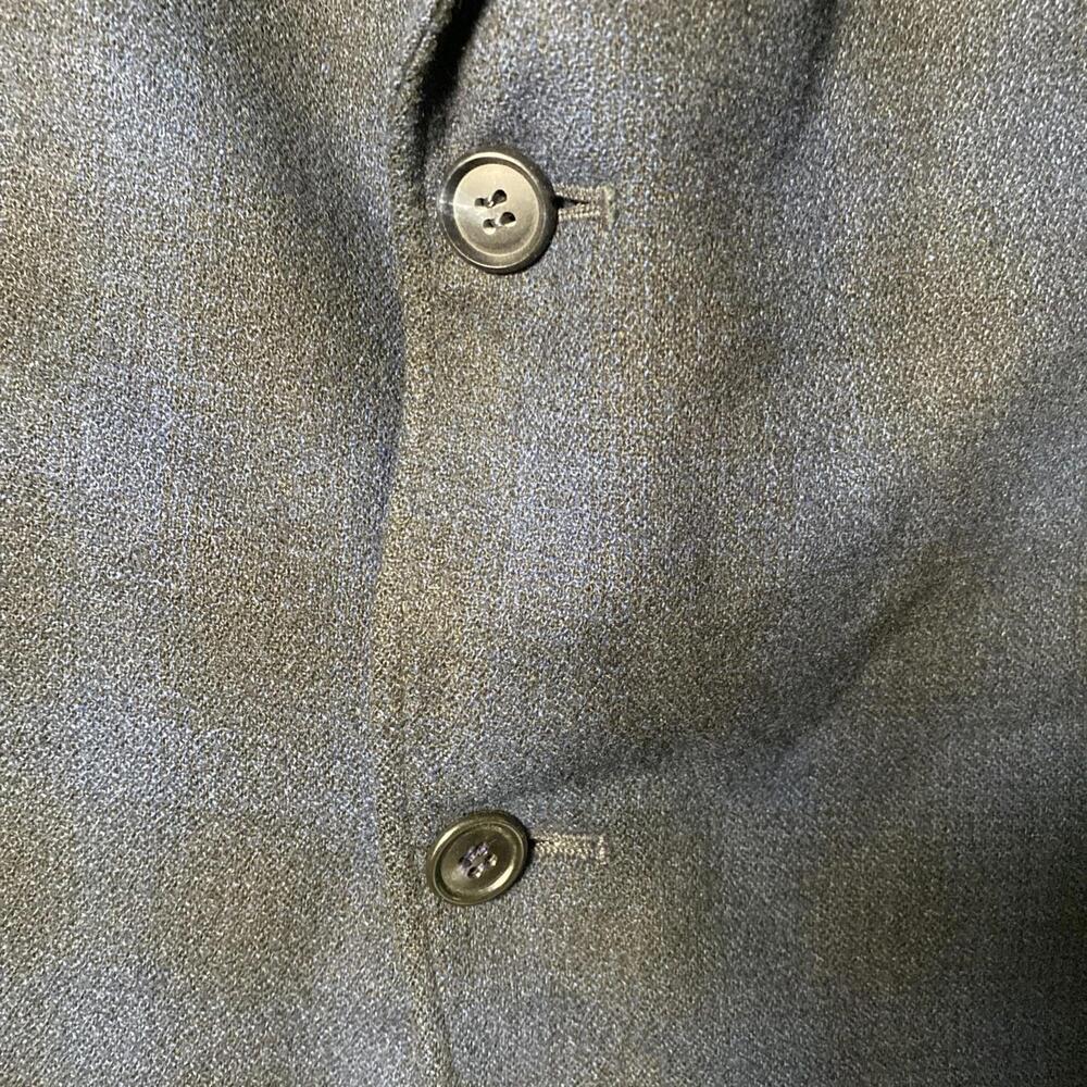 VTG CAMPUS SPORTS COAT BLAZER PLAID BLUE BLACK  WOOL Size 50-52 RARE - Picture 3 of 9